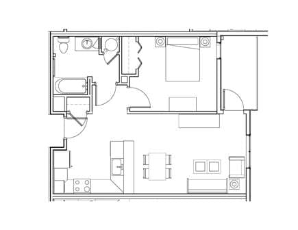 Floorplan - Yale Station Senior Apartments