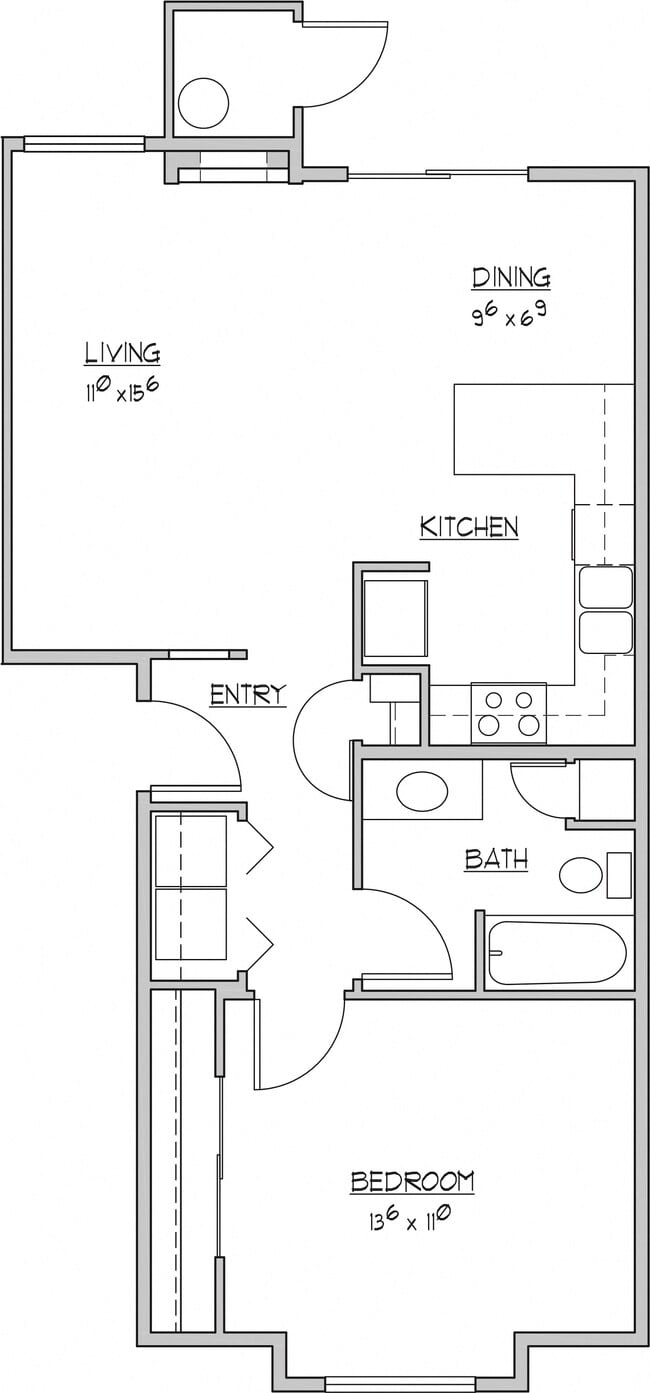 Floorplan - Norpoint Landing Apartments
