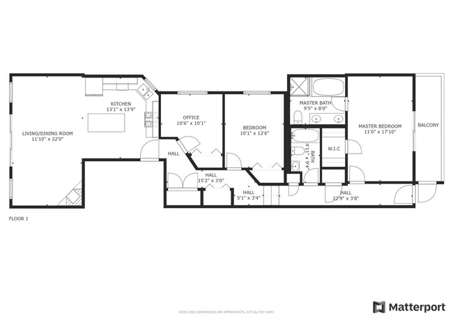 Unit layout - 1711 S Racine Ave