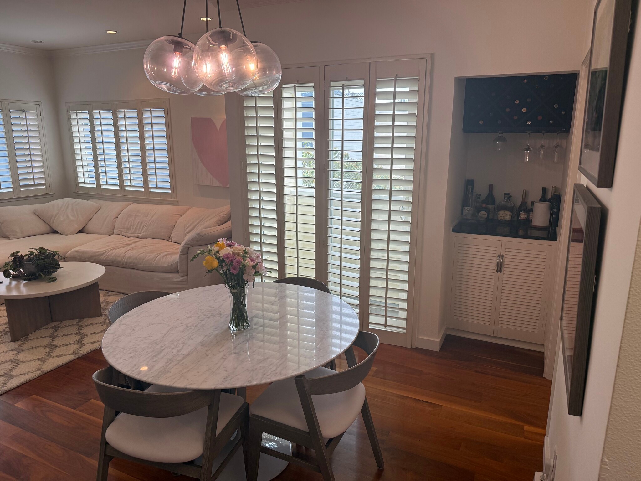Dining Table, Balcony and Wine Storage - 2185 Bush St