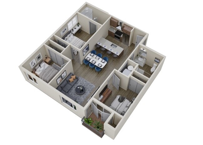 Floorplan - Markwood Apartments