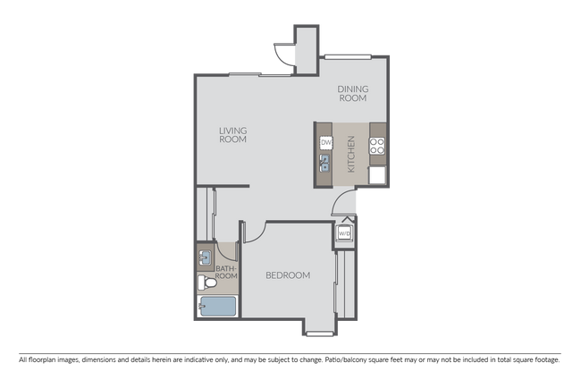 1 Bed 1 Bath A - The Rexford