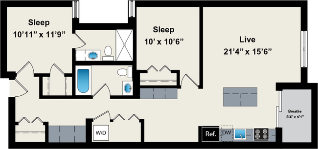 Floorplan - Reside on Jackson