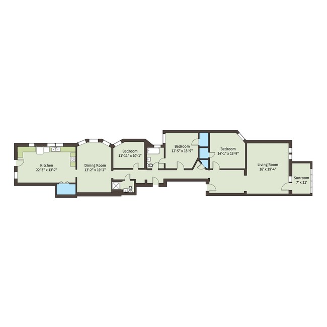 Floorplan - 5487-5491 S. Hyde Park Boulevard