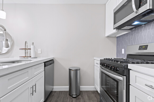 1BR, 1BA - 750SF (A1A) - Kitchen - The Ashley at Bluffview Apartments