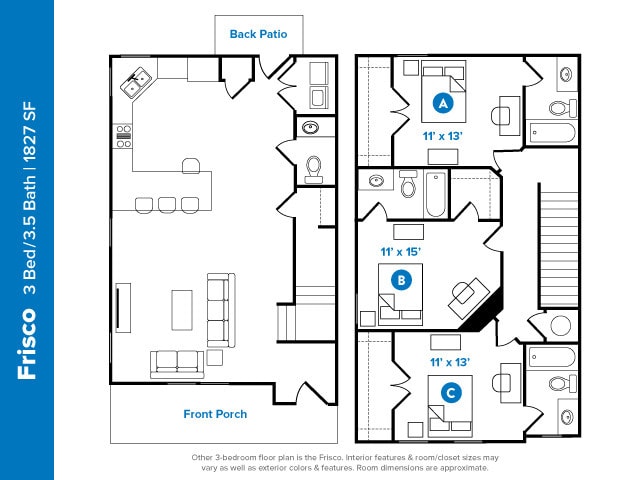 Frisco - 3 Bed/3.5 Bath - The Cottages at Corpus Christi