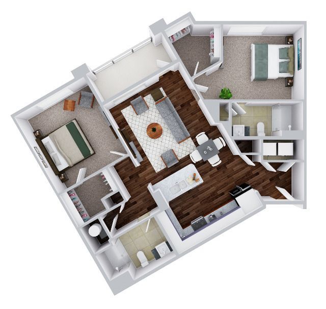 Picasso 2E | 2 bed / 2 bath - The Alloro at University Groves