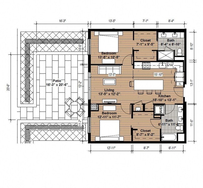 Floorplan - Life Time Living Burlington