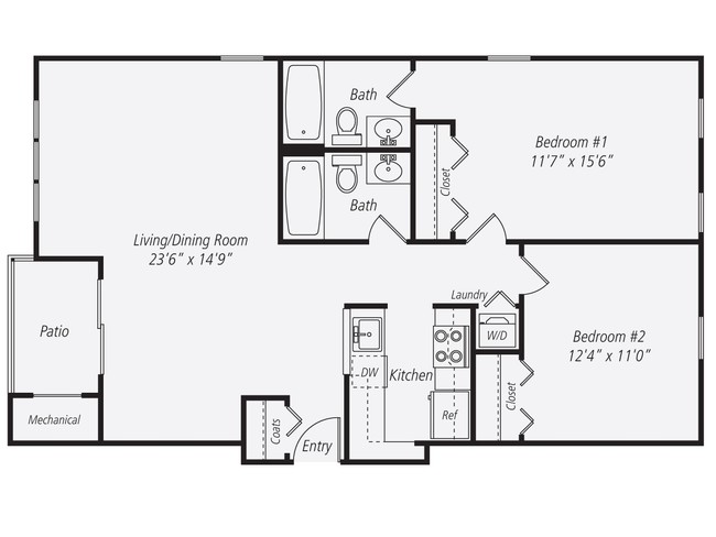 Floorplan - eaves Burlington