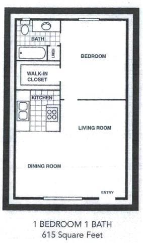 Floorplan - Cambridge Apartments