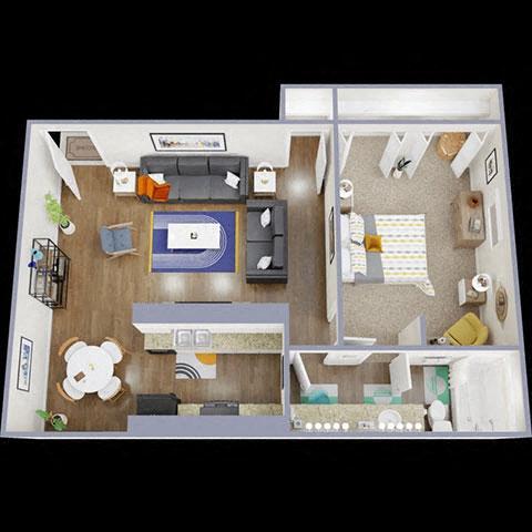 Floorplan - La Bella Apartments