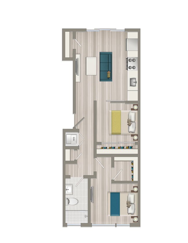 Floorplan - Euclid Street Apartments