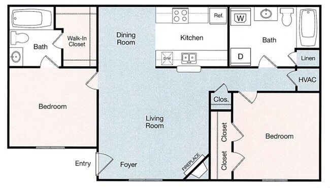 Floorplan - 12th and Renaissance Apartments