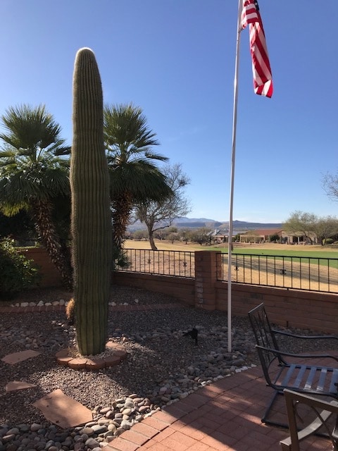 Backyard with flag - 1301 N Mourning Dove Rd