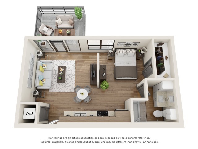 Rose A3.2 Floor Plan - The Vic at Interpose