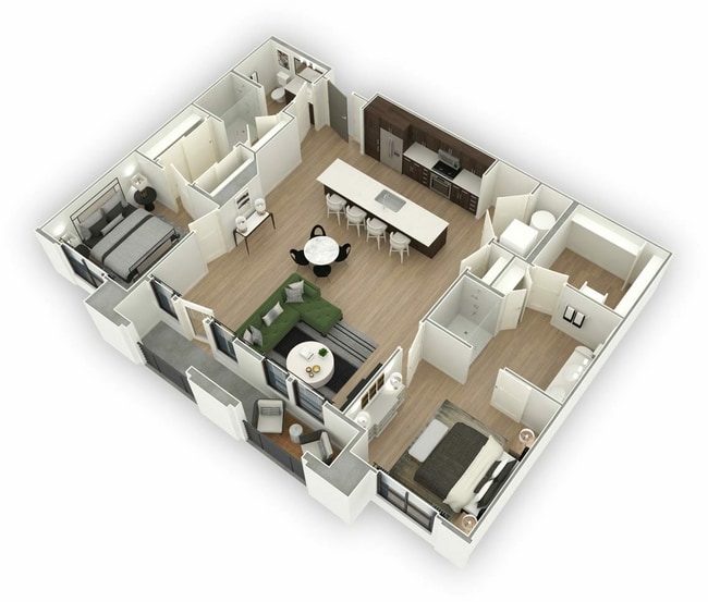 Floorplan - Lakeside Drive Apartments