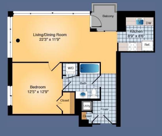 1BR/1BA - The Odyssey Condominiums