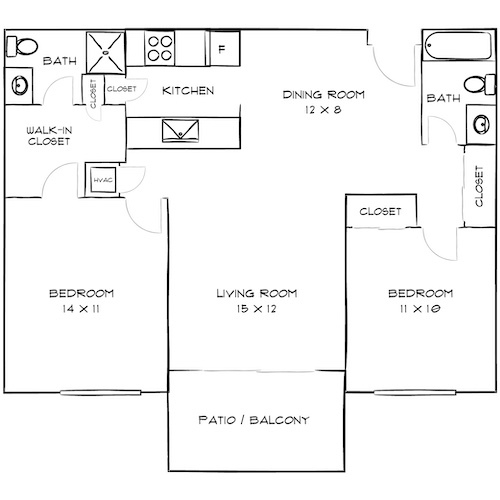 Floorplan - Villas of Pasadena