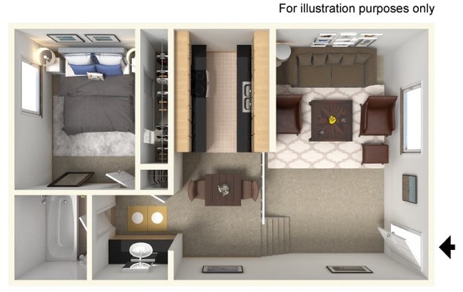 Floorplan - Timbers Apartments, Riverside