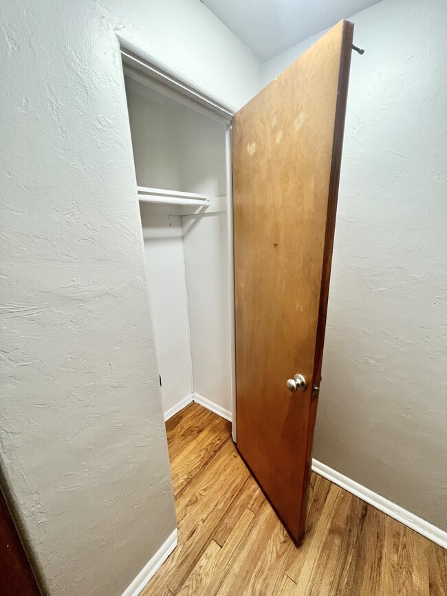 Ample closet space adds to the functional charm of the apartment. - The Birney Apartments