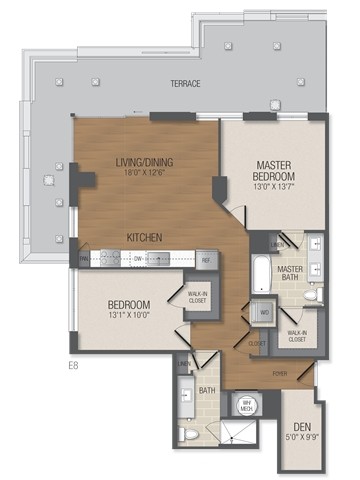 Floorplan - The Acadia at Metropolitan Park