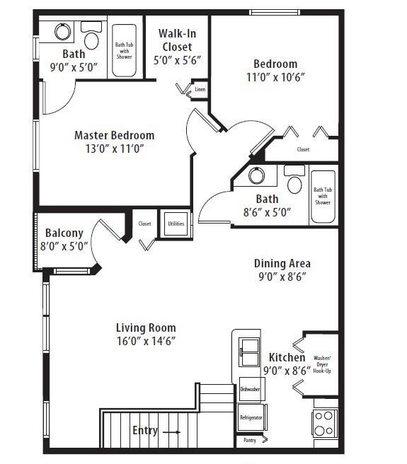 Floorplan - Springs at Palma Sola Apartments