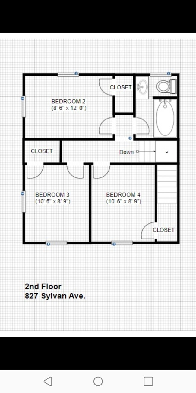 Floor Plan(2nd Floor) - 827 Sylvan Ave