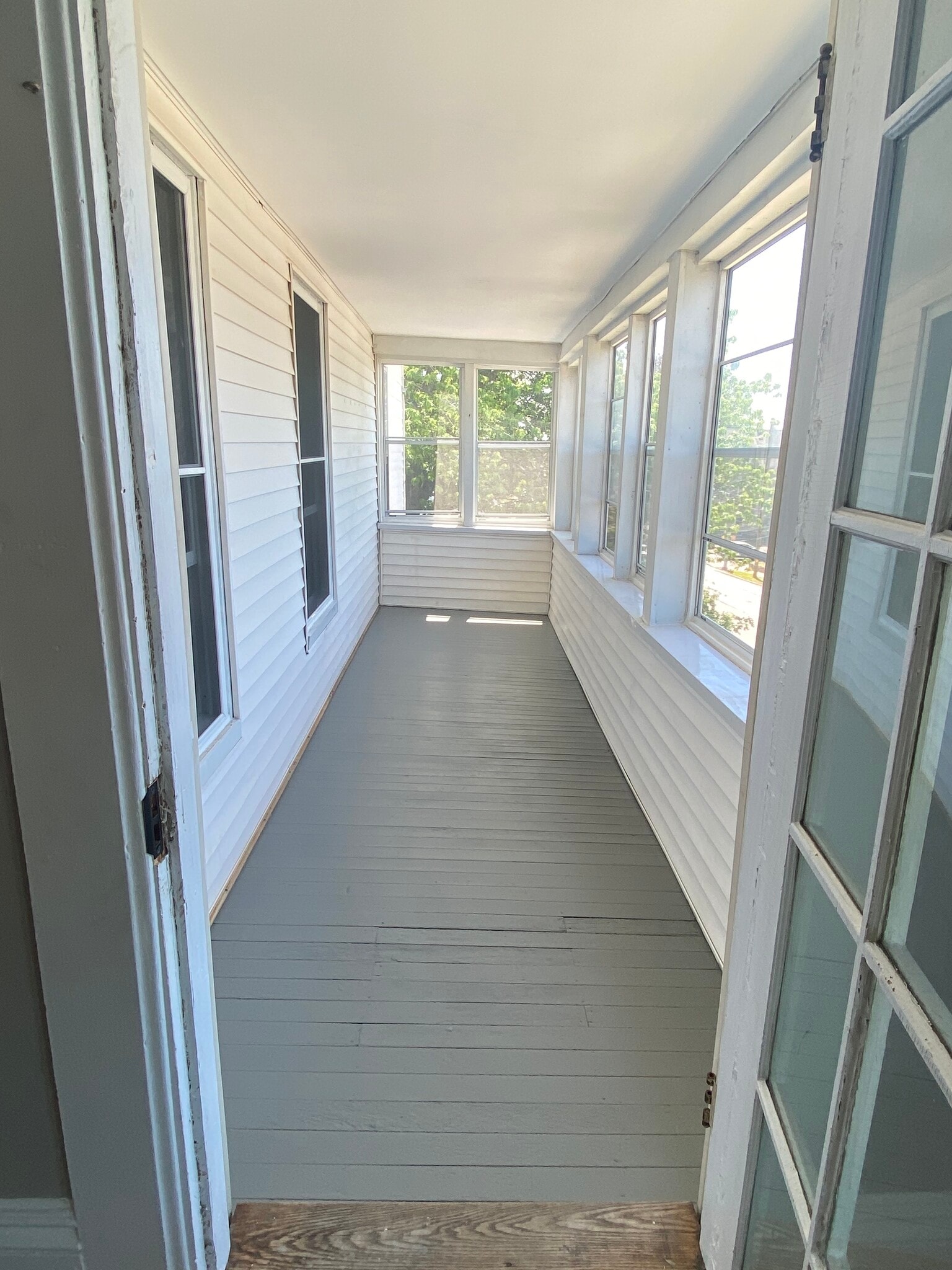 Enclosed Porch with new storm windows - 193 Pearl St