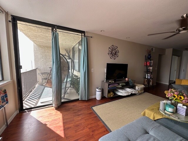 living room and balcony with ocean view - 1140 E Ocean Blvd
