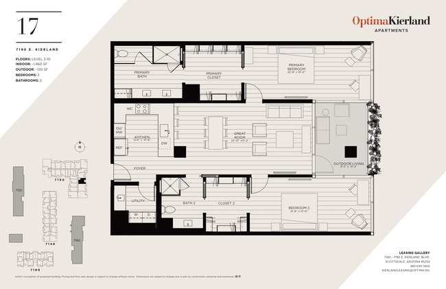 Floorplan - Optima Kierland Apartments