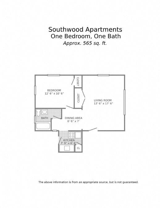 Floorplan - Southwood Apartments - County
