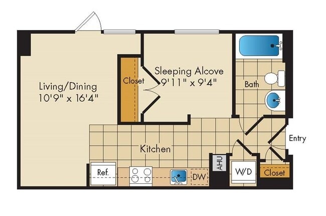Floorplan - Flats 130 at Constitution Square