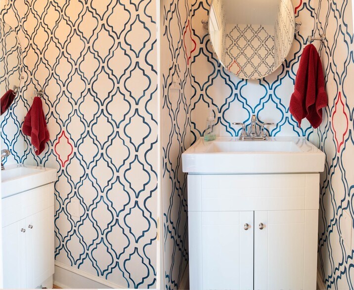 Powder room off kitchen - 417 E Government Ave