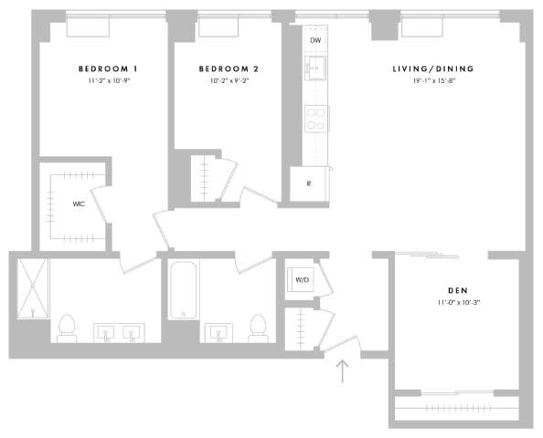 Floorplan - The Hazel Jersey City