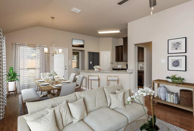 virtually staged photo of same floor plan living room - 3031 Dade Loop