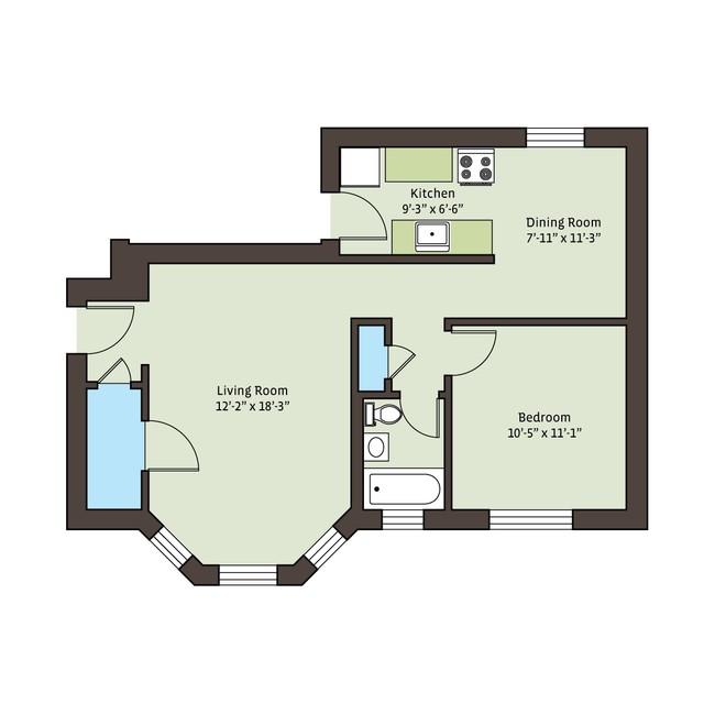 Floorplan - 5415 S. Woodlawn Avenue