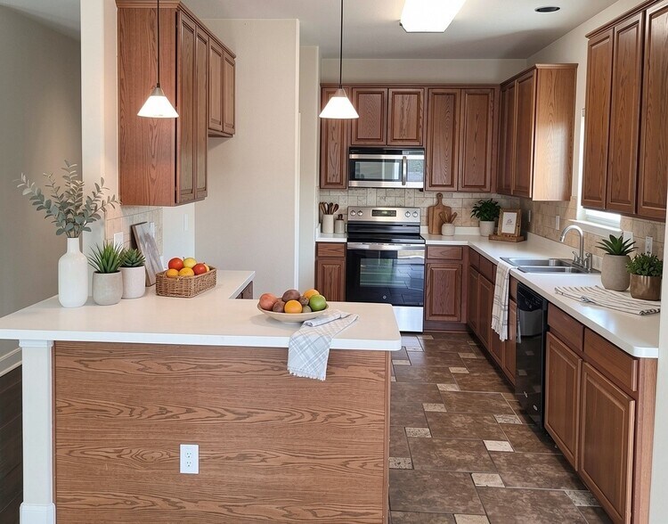 Kitchen - Virtual Staged - 21735 Thunder Basin