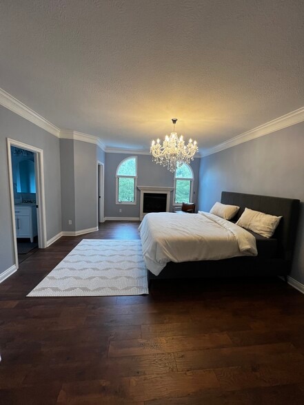 Master Suite with Gas Fireplace & Walk-in closet - 3269 Grey Village Dr