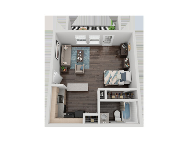 Studio Furnished - University Meadows Apartments