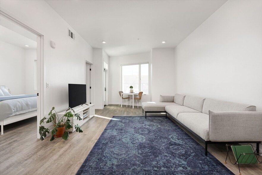 Interior Photo - The Cue | Modern Downtown apartments with gated access, rooftop terrace, central courtyard, and d...