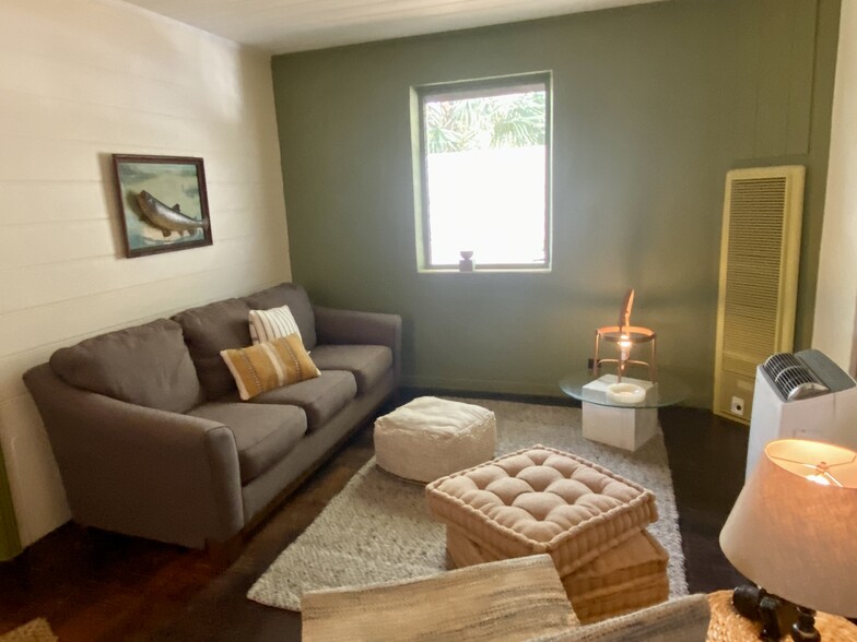 Living Room with relaxing floor pillows - 604 S 15th St