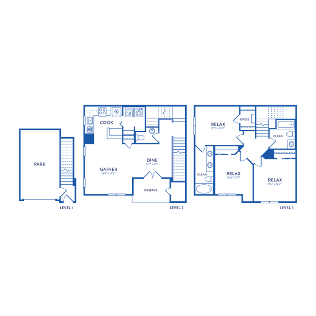 Floorplan - Huntington Townhomes