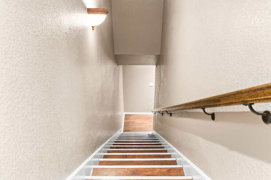 View Down Stairs - 10001 Panther Way