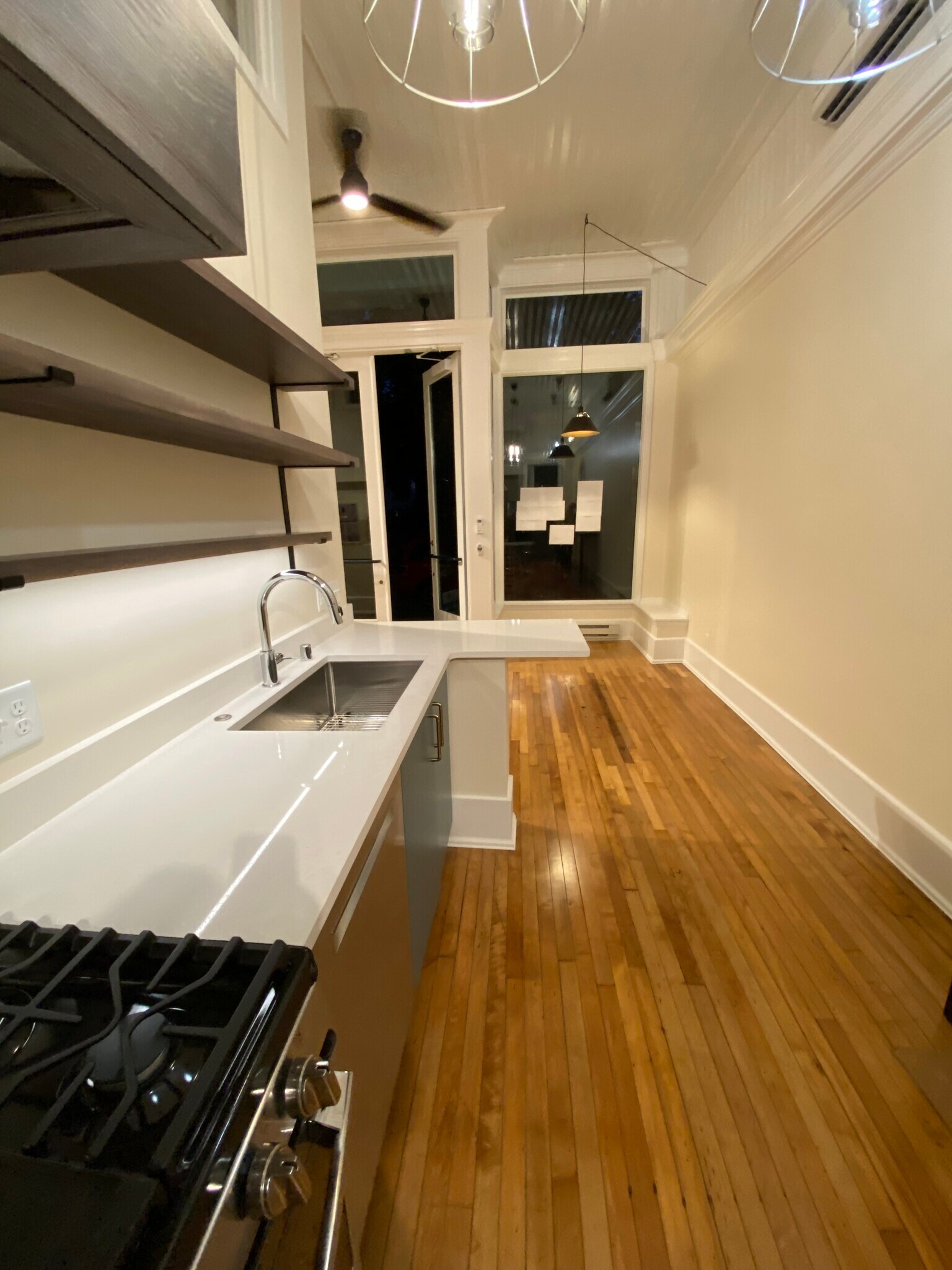Looking Thru Kitchen to Front Window - 1728 N Franklin Pl