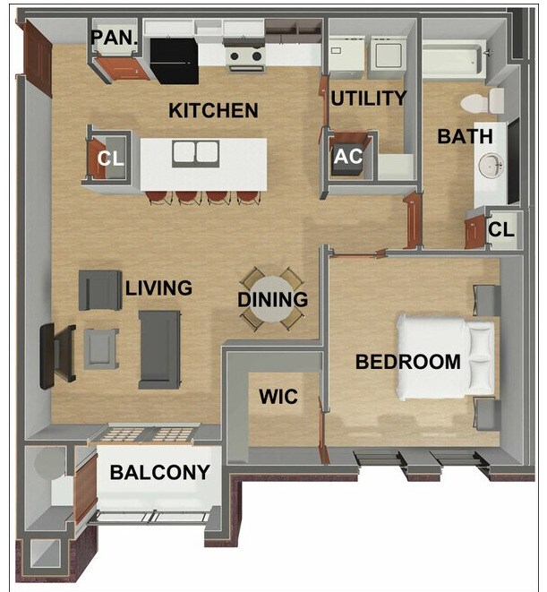 Floorplan - Dallas Apartments
