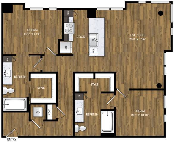 Floorplan - Willamette Tower