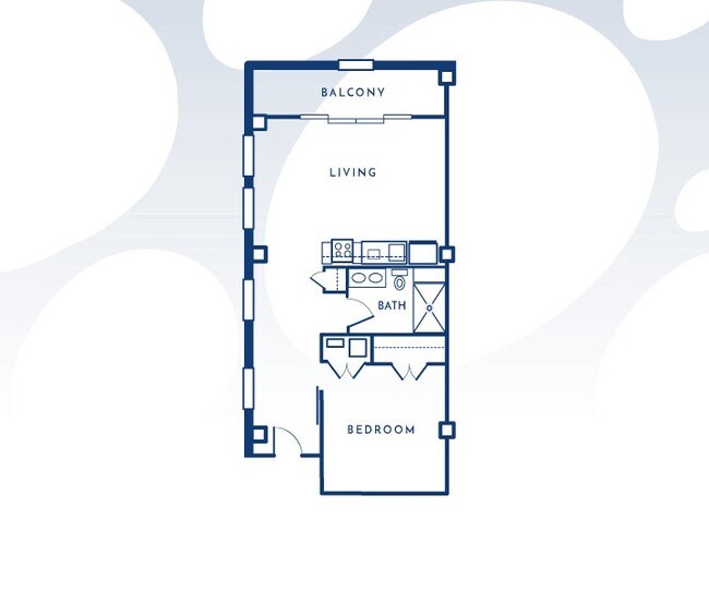 800 sf - The Meridia Apartments