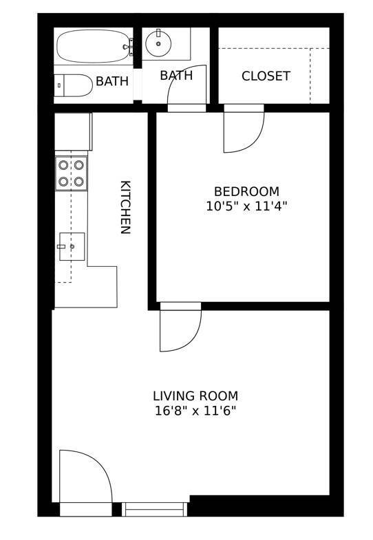 Geneva floorplan - Geneva Flats