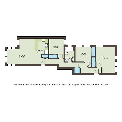 Floorplan - 5400-5408 S. Ingleside Avenue
