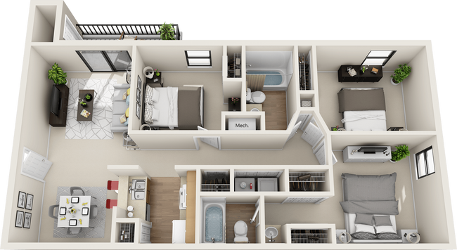 Floorplan - St. Johns Forest Apartments